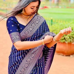 Marziyaa Woven Design Zari Banarasi Saree-29