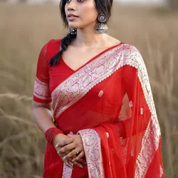 Marziyaa Woven Design Zari Banarasi Saree-picture-39