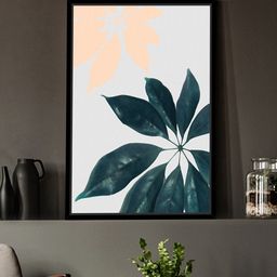 Art Street Black Floral Theme Painted Canvas Wall Art-image-69