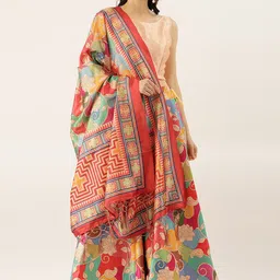 Kaizen TEXO FAB Printed Semi-Stitched Lehenga & Unstitched Blouse With Dupatta-picture-14