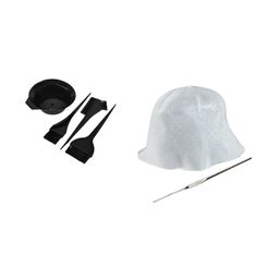 Lenon Set of 6 Hair Cap & Brush Comb image 1