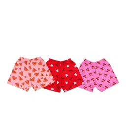 SMARTERKIDS Kids Pack of 3 Assorted Printed Pure Cotton Cycling Shorts-picture-18