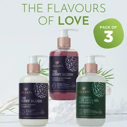 KELESTA Set Of 3 Pure Aloe Vera Gel - Natural Shower Gel - Shampoo-image-5