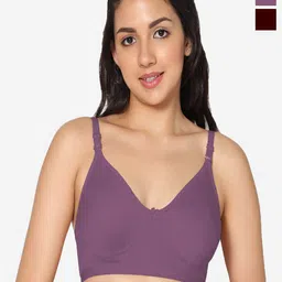 In Care Pack Of 2 Seamless Full Coverage Cotton T-shirt Bra All Day Comfort-image-42