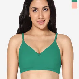 In Care Pack Of 2 Seamless Full Coverage Cotton T-shirt Bra All Day Comfort-image-56