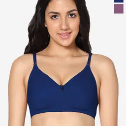 In Care Pack Of 2 Seamless Full Coverage Cotton T-shirt Bra All Day Comfort-image-41