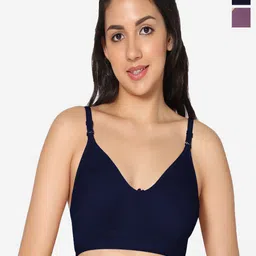 In Care Pack Of 2 Full Coverage Pure Cotton T-shirt Bra With All Day Comfort-image-95