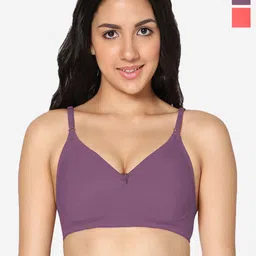 In Care Pack Of 2 Full Coverage Pure Cotton T-shirt Bra With All Day Comfort-picture-38