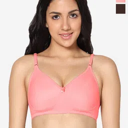 In Care Pack Of 2 Full Coverage Pure Cotton T-shirt Bra With All Day Comfort-image-94