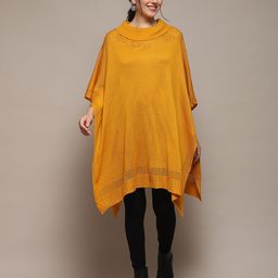 Biba Round Neck Wool Poncho-image-8