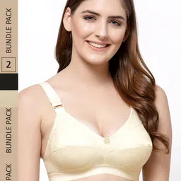 Floret Pack Of 2 Cotton Non Padded Bra-image-18