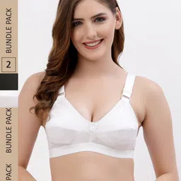 Floret Pack Of 2 Everyday Cotton Non-Padded Bra-picture-11