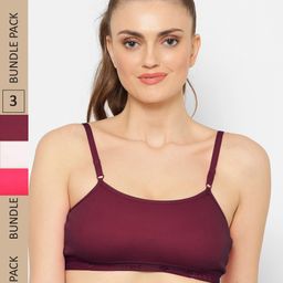 Floret Pack Of 3 T-Shirt Non-Padded Bra-picture-22