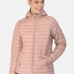 Woods Women Peach-Coloured Solid Water Resistant Puffer Jacket-picture-33