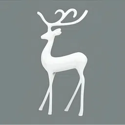 Hind Decor White Minimalistic Reindeer Deer Christmas Showpiece-picture-23