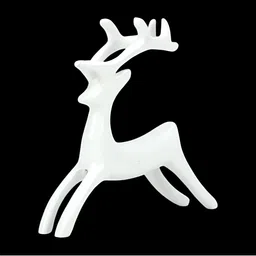 Hind Decor White Reindeer Idol Showpiece-picture-24