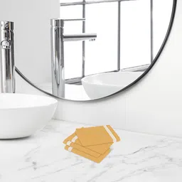 Himeya Yellow 4-Pieces Self-Designed 350 GSM Cotton Face Towels-0