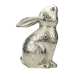 Hind Decor Silver Toned Sitting Bunny Elegant Showpiece-image-4