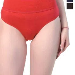 arLa APPAREL Pack Of 3 Pure Cotton Anti Microbial Hipster Briefs-image-88