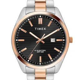 Timex Men Brass Dial & Stainless Steel Bracelet Style Straps Analogue Watch TWTG10410-image-53