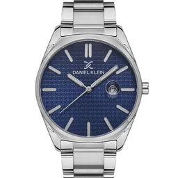 Daniel Klein Premium Men Blue Dial & Silver Toned Straps Analogue Watch DK.1.13324-2_OR-10