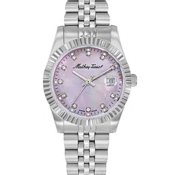 Mathey-Tissot Women Dial & Stainless Steel Bracelet Style Straps Analogue Watch D810AVIO-image-48