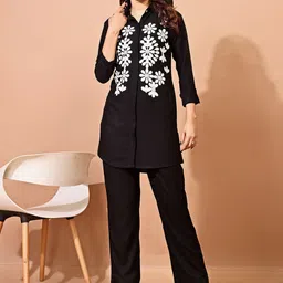 Sashay Boutique Printed Shirt & Trousers Co-Ords Set-28