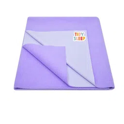 TIDY SLEEP Infants Violet Solid Cotton Water-Proof Mattress Protector-10