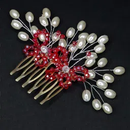 VAGHBHATT Beaded Bridal Hair Comb Pin-image-49