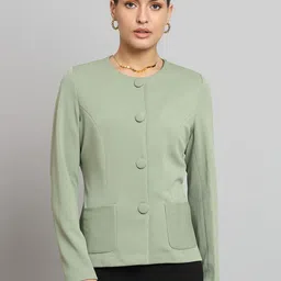 PowerSutra Collarless Open Front Jacket-7