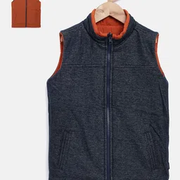 Crimsoune Club Boys Red Reversible Padded Jacket-image-22