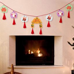 Indigifts MDF Bunting Christmas Decoration-image-2