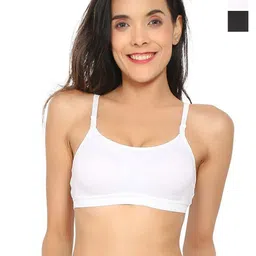 Aimly Pack Of 3 Non-Padded All Day Comfort Medium Coverage Cotton Workout Bra-picture-22