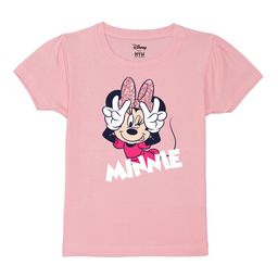 Wear Your Mind Girls Minnie Mouse Graphic Printed Pure Cotton Sports T-Shirt-image-96