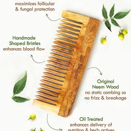 Nat Habit Set Of 3 Kacchi Neem Combs image 3