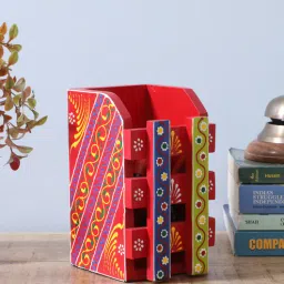 home decor international Multicolour Engineered Wood Pen Stand-picture-49