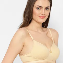 Floret Beige Set Of 2 Lightly Padded Non Wired Bra image 4