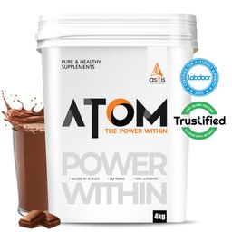AS-IT-IS Nutrition ATOM Whey Protein with Enzymes,  8.8 lb  Double Rich Chocolate -4