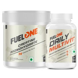 Fuel One Creatine Monohydrate 100 g  and Daily Multivitamin 30 Tabs Combo-17
