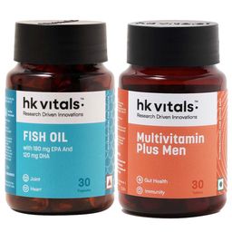HealthKart Multivitamin Plus Men & Fish Oil 30 caps Combo-30