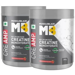 MuscleBlaze Creatine Monohydrate CreAMP Watermelon Kool Aid 0.71 lb Pack Of 2-image-20