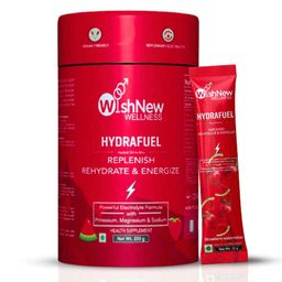 WishNew Wellness Hydrafuel Instant Drink Mix,  20 sachets/pack  Strawberry & Watermelon -image-47