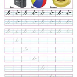 Dreamland Kids Cursive Writing Book (Small Letters) Part B Early Learning Book image 4