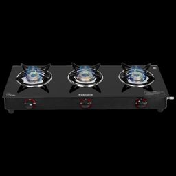 Fabiano FAB3BRNSMART Toughened Glass Top 3 Burner Manual Gas Stove (Pan Support Attachment, Black)-image-96