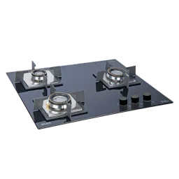 Glen 1063 SQ DB Toughened Glass Top 3 Burner Automatic Electric Hob (Scratch & Stain Resistant, Black)-picture-27