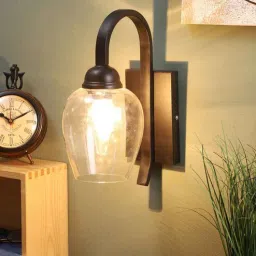 sinoman Bedside Wall Light Lamp with Clear Glass Shade-picture-12