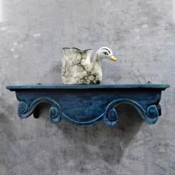 Hand Carving Acacia Wood Wall Shelf By Disoo Fashions-picture-14