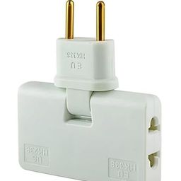 MSF 3 in 1 Adapter Plug by MSF | 180 Degree Rotatable Wireless Mini Slim Outlet Adapter | Multi Foldable EU US Converter | 2 Pin Rotate Plug for Charging Multiple Devices image 2