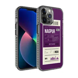 DailyObjects Purple & White Nagpur City Tag Printed iPhone 12 Pro Back Case-23