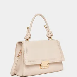 Styli Textured Knot Accented Handbag-12